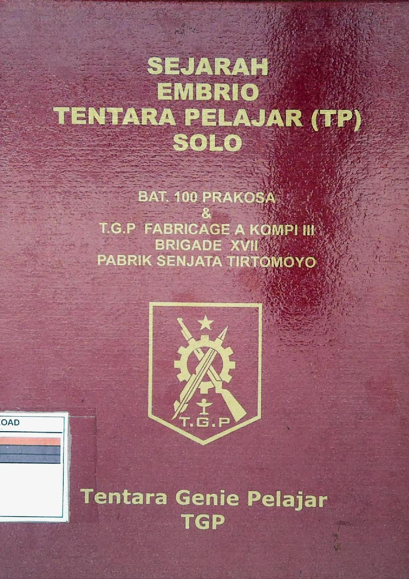Sejarah Embrio Tentara Pelajar ( Tp ) Solo